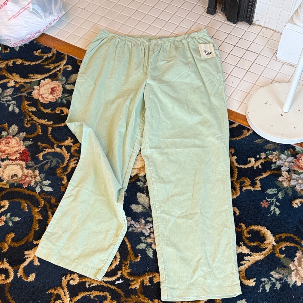 and Lee by Lee Mint Green Brushed cotton/ cords - NWT. Retail 48